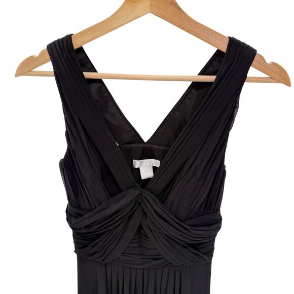 New! Ann Taylor Black Formal Empire Long Gown 0 Dress Cocktail Black Tie - Picture 5 of 10